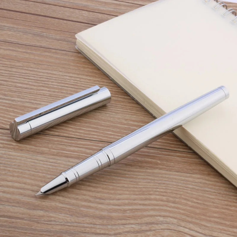 JINHAO 126 перьевая ручка металлическая Серебряная классическая офисная из