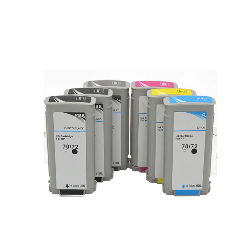 Совместим с HP 72 hp Φ DesignJet T610 T620 T770 T790 T795 T1100 T1120 T1200 T1300 T2300 Printer|Чернильные картриджи| |