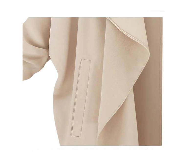 Ветровка женская осенняя однотонная цвета хаки|top coat manicure|coated fiberglasscoat sheep |