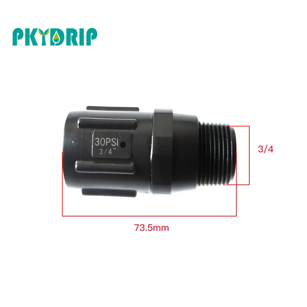 Pkydrip пластик черный 30PSI 3/4 низкий поток предустановленный Регулятор давления