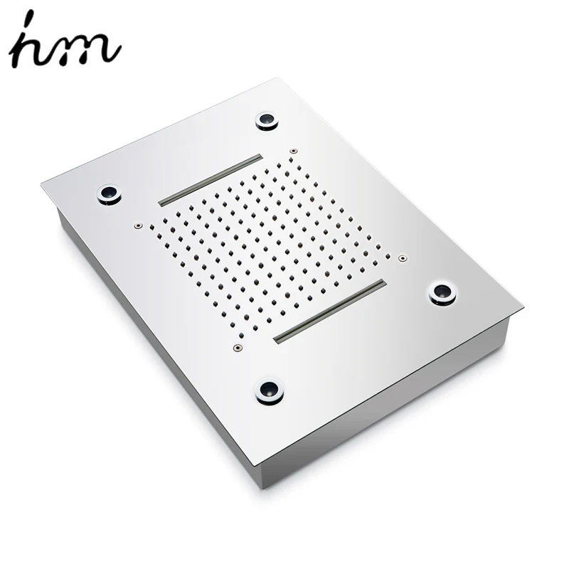 Водопад LED Смеситель для душа Набор Дождь Насадка / Большой поток воды Ванна