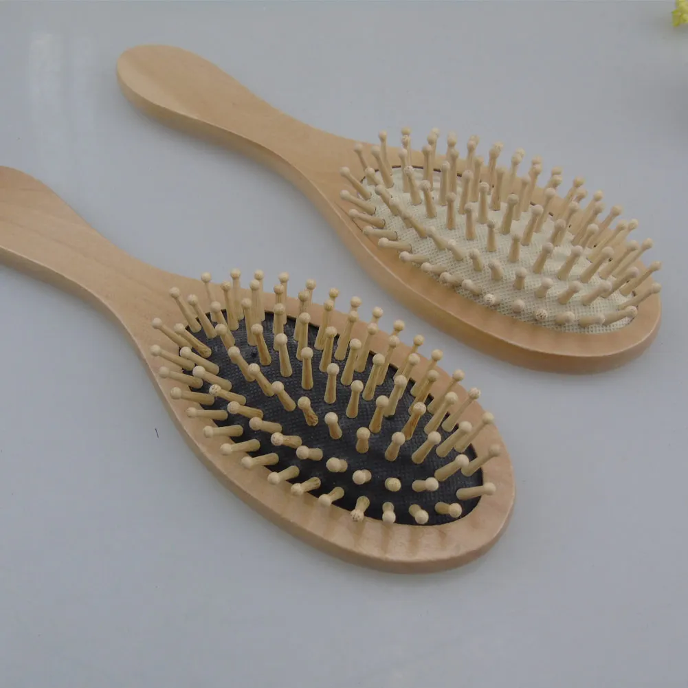 Hair Care Brush Massage Wooden Spa Comb Antistatic Head Promote Blood Circulation | Красота и здоровье