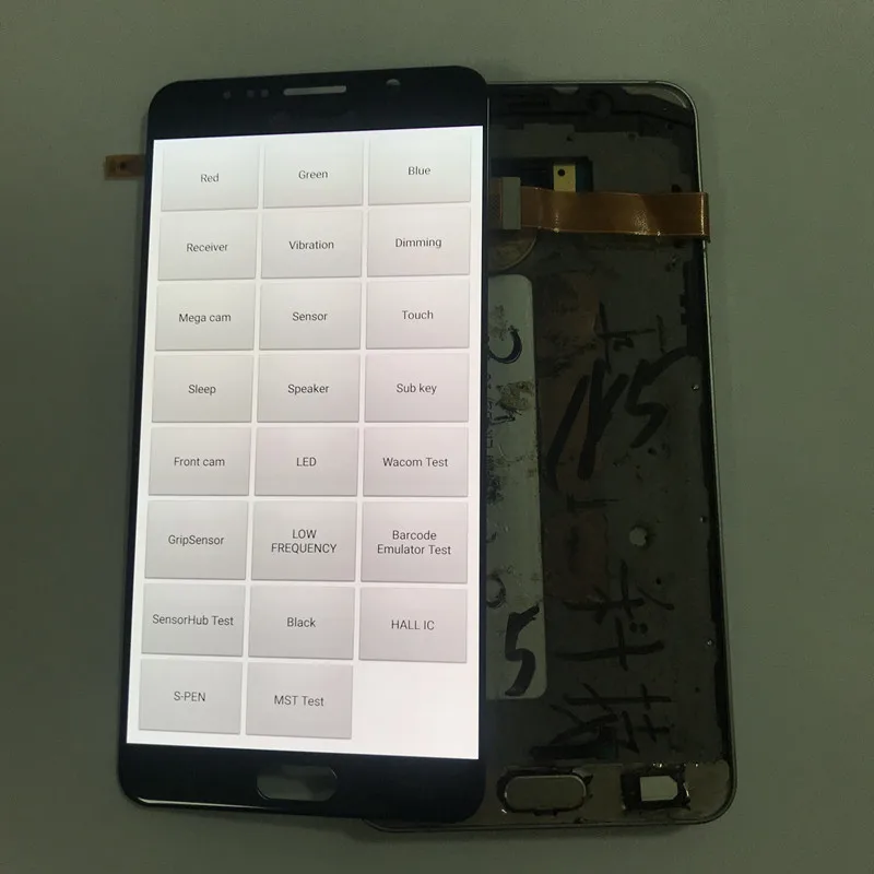 Оригинальный ЖК дисплей AMOLED Burn Shadow для SAMSUNG Note 5 N920F Samsung сенсорный экран с