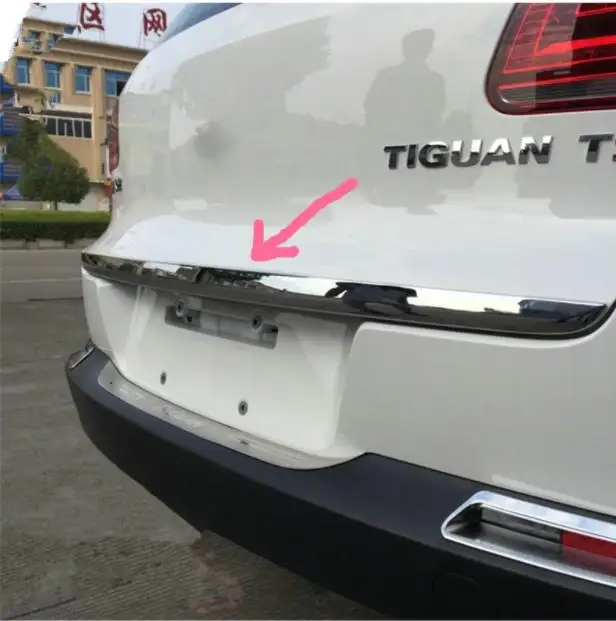 Протектор из нержавеющей стали для заднего бампера 2009 2012 Tiguan Стайлинг