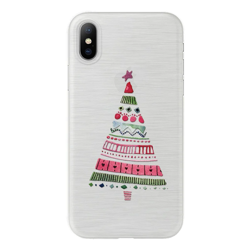 Мягкий чехол из ТПУ с рождественской снежинкой для iPhone X, 6, 6S Plus, 5, 5S, SE, чехол для iPhone 8, 8 plus, 7, 7 Plus, новогодний, рождественский подарок, чехол для телефона - Цвет: sdxgshu