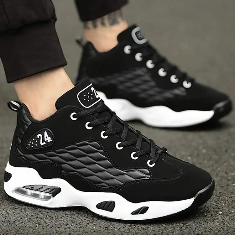 New Basketball Shoes for Men Comfortable Cushioning Athletic Shoes Air-cushioned Outdoor Sport Shoes Basket Breathable Sneakers