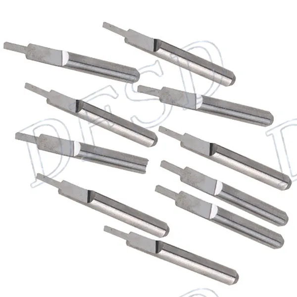 

10x Parallel Carbide 1.5mm CNC PCB Milling Cutter Bits for Color Plates Acrylic