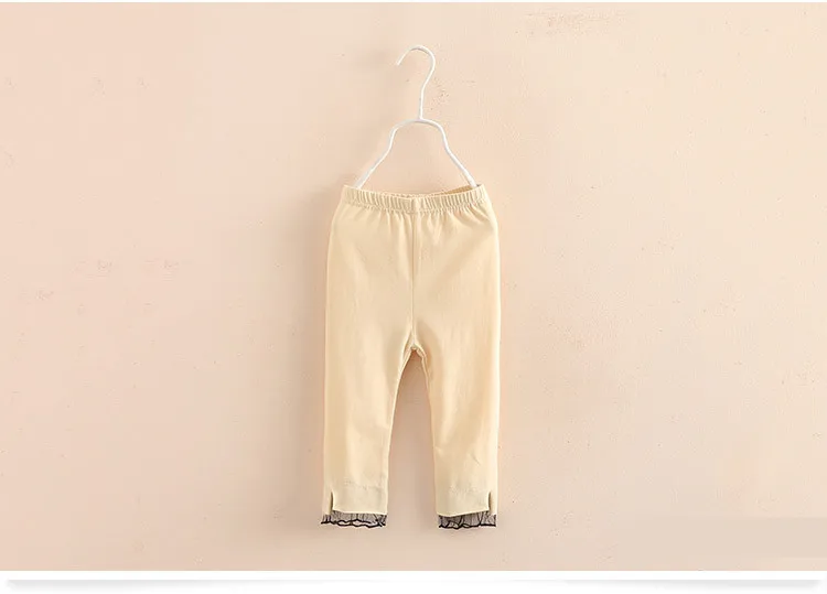 Детские брюки для девочек женские хлопковые леггинсы длиной до щиколотки с