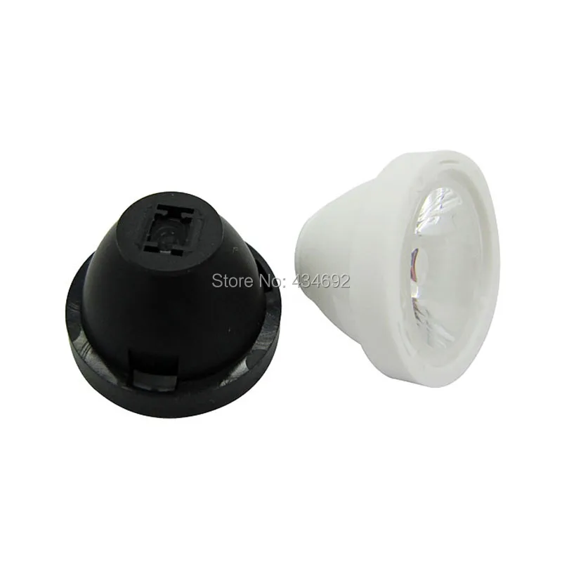 50 шт. чёрные светодиодные лампы 60 градусов 20 мм|led lens reflector collimator|reflector collimatorled |