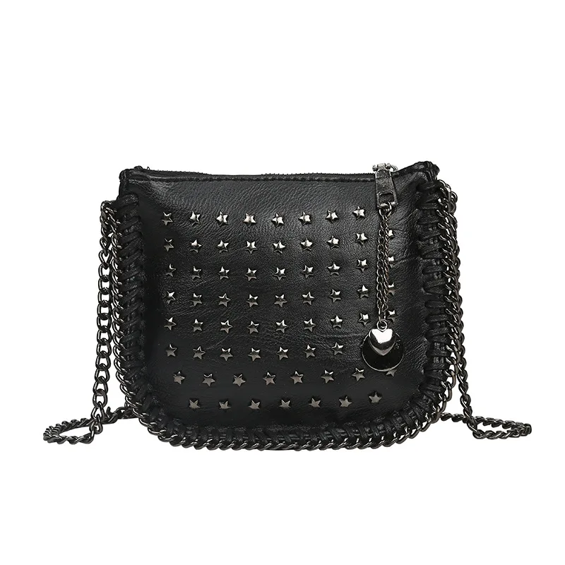 Новый стиль панк плеча заклепки звезды женская сумка диких прилив сумка|female