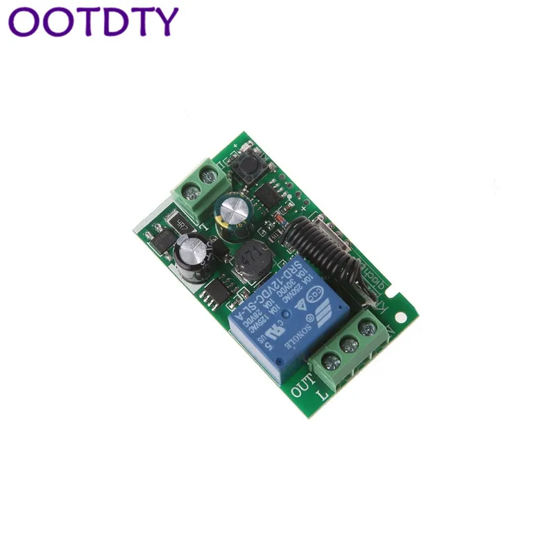 AC 220V 1CH RF 433MHz Wireless Remote Control Switch Module Learning Code Relay | Электроника
