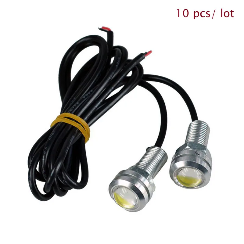 (10 шт./лот) 18 мм Светодиодная лампа Орлиный глаз белая 12 В водонепроницаемая