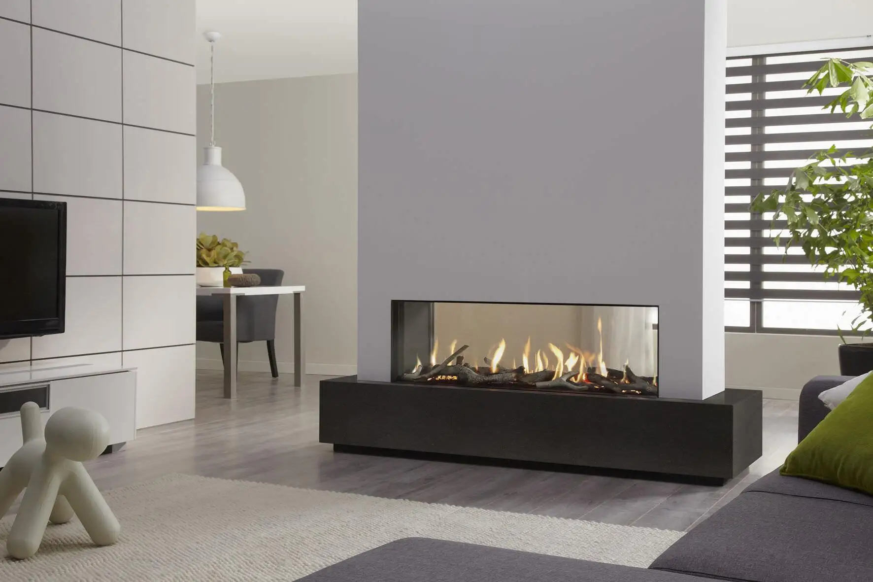 Inno-Fire 36 inch wifi intelligent smart electric bio ethanol fireplace