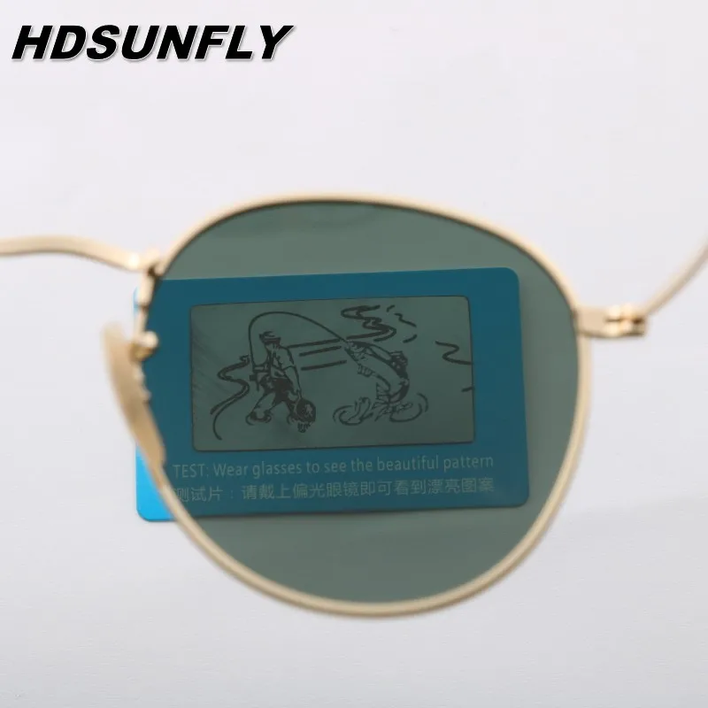 Солнцезащитные очки с круглыми поляризационными стеклами UV400 для мужчин и