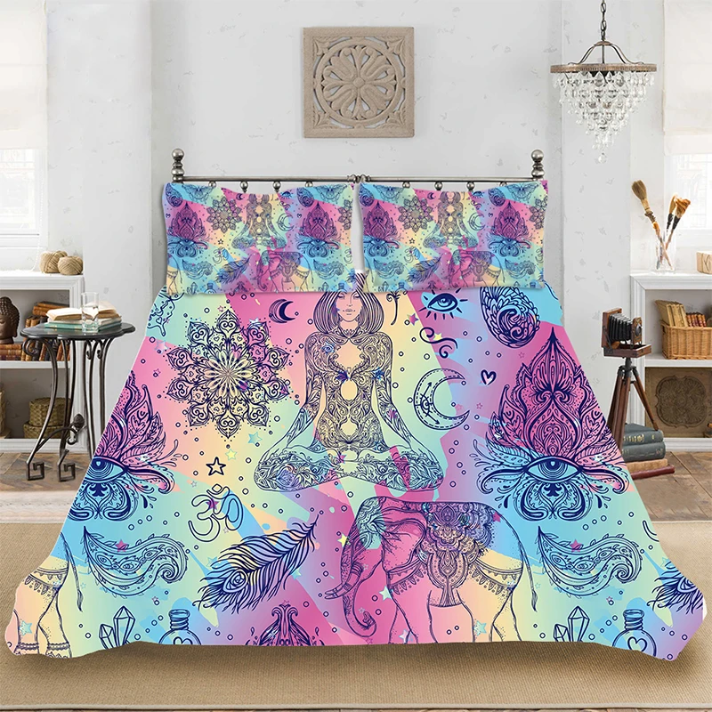 3D принт слон иллюстрация удобный набор постельных принадлежностей постельное