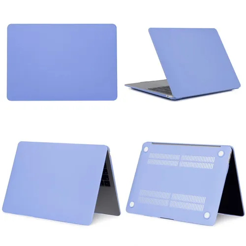 Matte New blue New Laptop Case For Apple Macbook Air Pro Retina 11 12 13 15,Cover for mac book New Pro 13.3 15.4 inch With Touch Bar,A1932+Gift - Цвет: Matte New blue