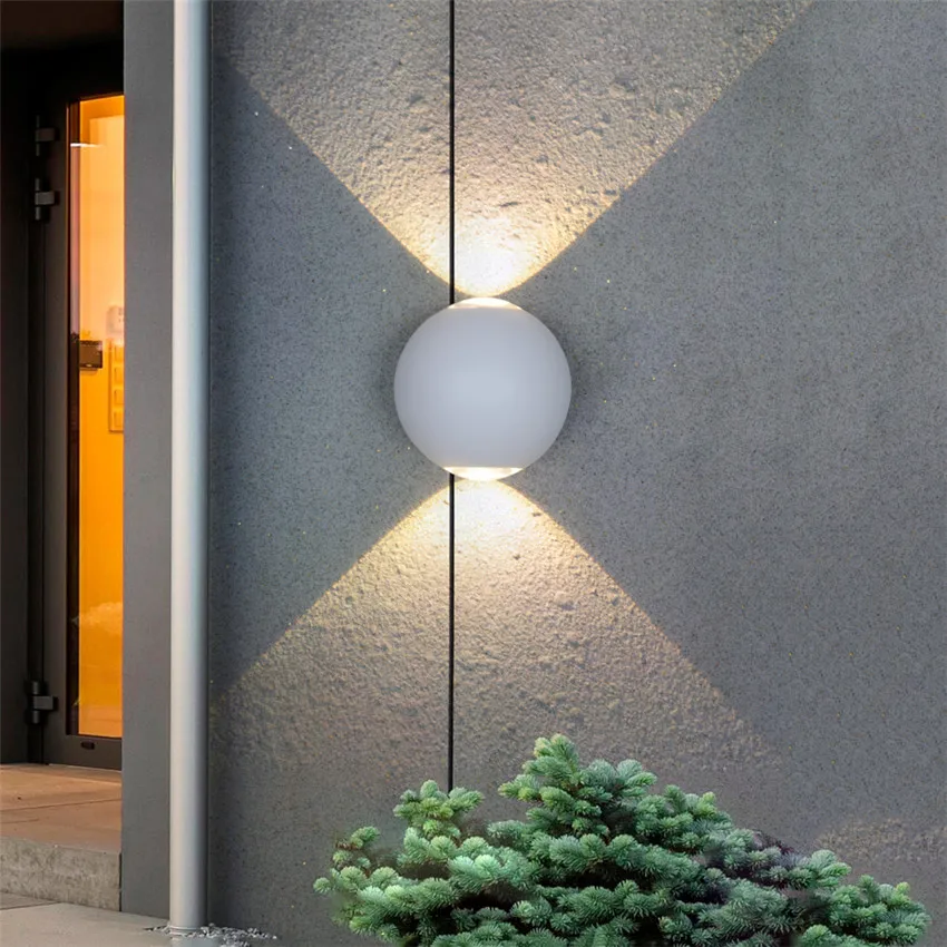 

LED Wall Light Aluminum Outdoor Waterproof Wall Lamp Garden Porch Patio Aside Front Door Lights Indoor Wall Light Fixture BL06