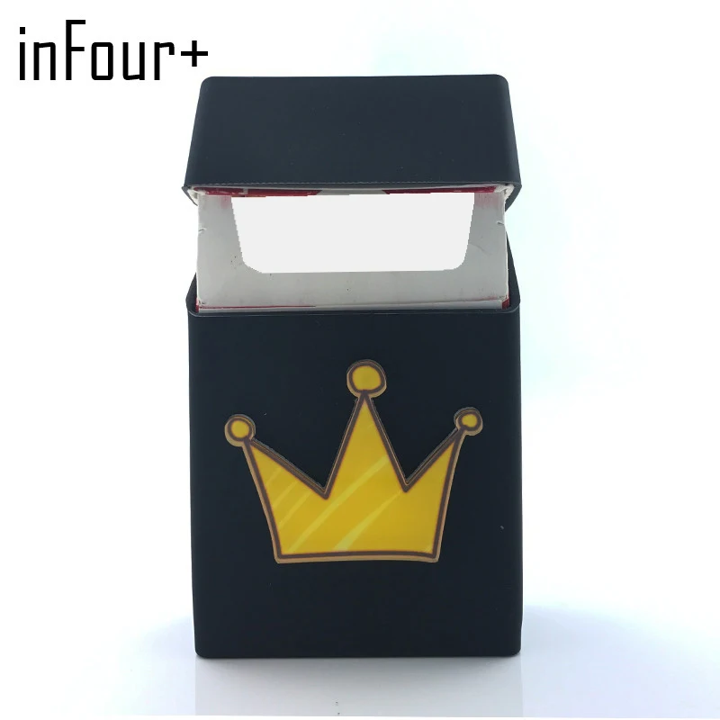 Горячая Желтая корона 3D значок силиконовая коробка для сигарет чехол аксессуары