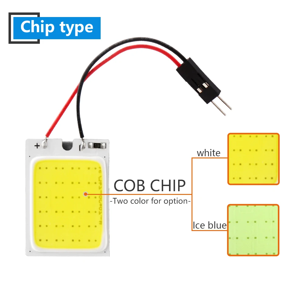 100 шт. 24 SMD COB светодиодный светильник DC12V панели купольная крыша Интерьер Карта