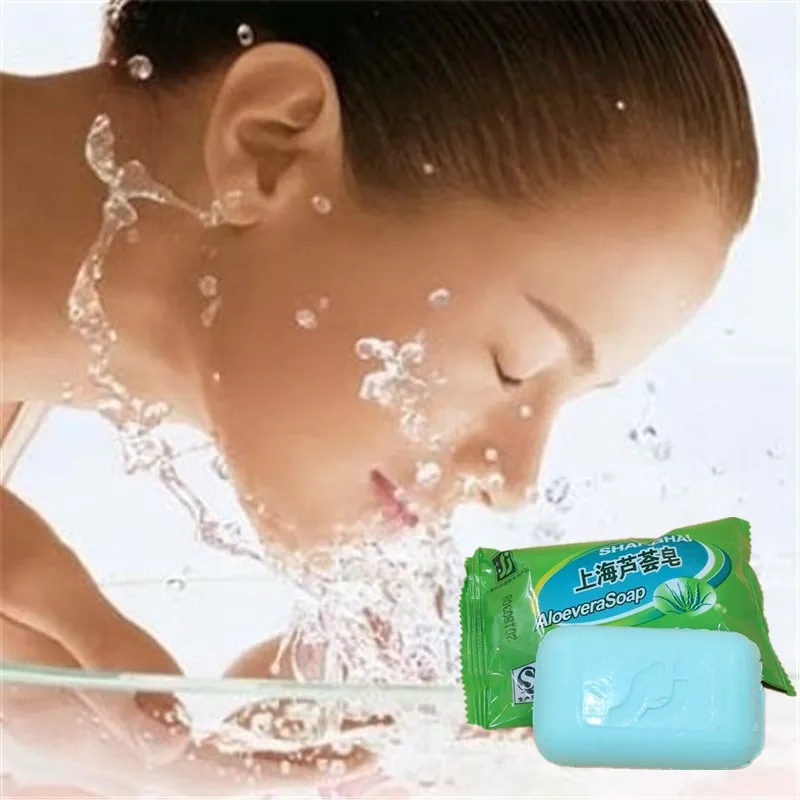 85 г активный фермент ALOEVERA мыло и мыло для душа ручной работы уход за кожей тела Отбеливающее увлажняющее мыло для ухода за лицом