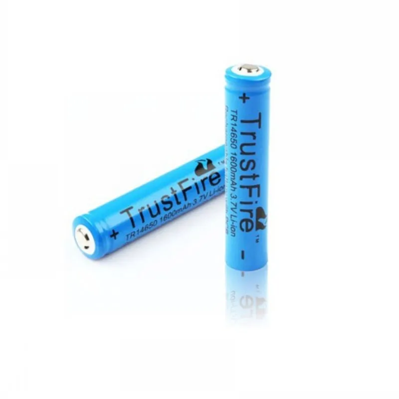 2 шт./лот Trustfire 14650 3 7 V 1600mAh литий ионная аккумуляторная батарея для светодиодного