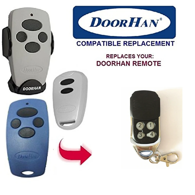 3pcs DoorHan Keychain-transmitter radio channel Transmitter 2-PRO-Black Copying of DOORHAN 4 consoles | Электроника