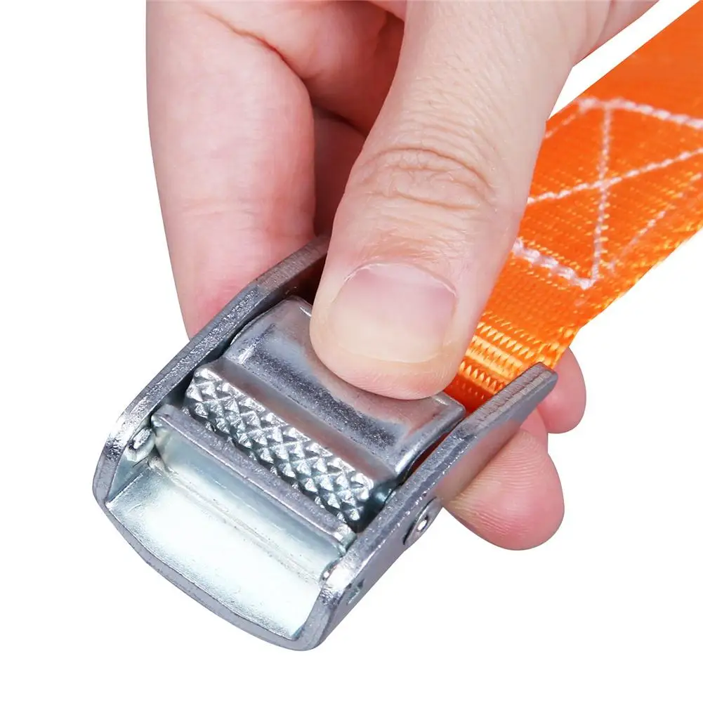 6pcs 3Meter Buckle Tie-Down Belt Cargo Straps For Car Motorcycle Bike Luggage Bag With Metal Buckle Tow Rope Strong Ratchet Belt