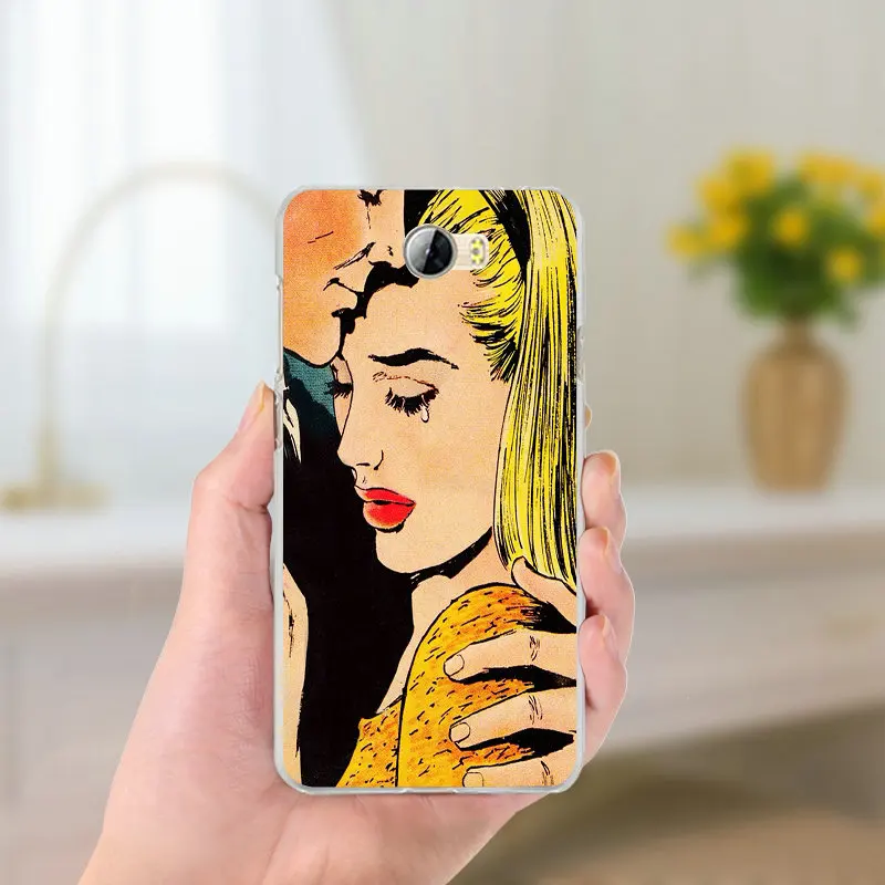 Soft TPU Phone Cases for Huawei P8 P9 P10 P20 Mate 10 Pro Y5 Y6 Y3 II Y7 Honor 6X 9 Lite Shell Cry Control Halsey Pop Art | Мобильные