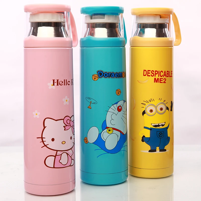 Термос Kawaii Kitty/Doraemon/Minions термос с изоляцией из нержавеющей стали 500 мл кофейная