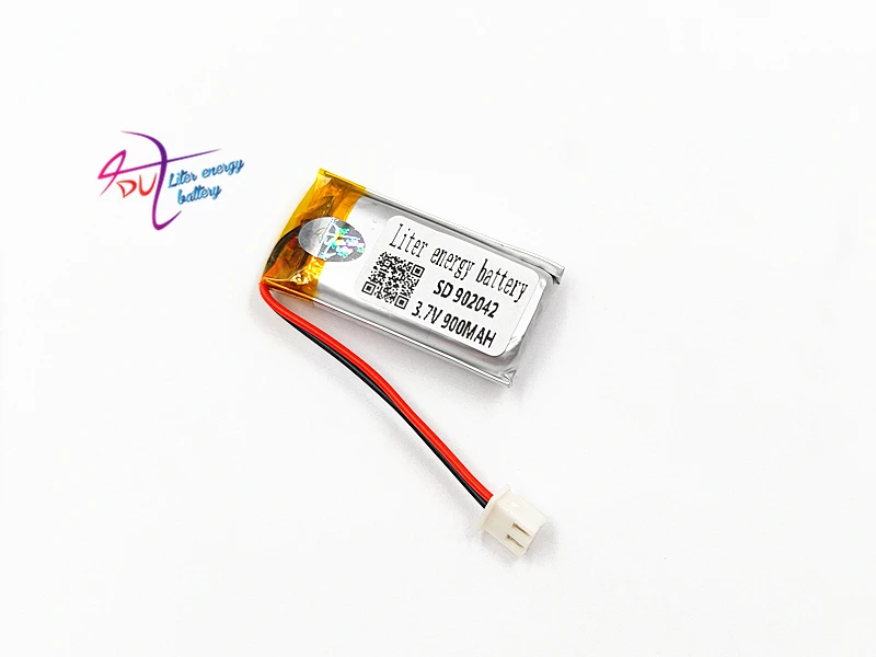 JST PH 2 54 мм 2pin 3 7 В 900 мАч 902042 902040 литий-полимерная LiPo аккумуляторная батарея с