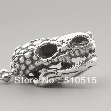 Regalrock броши в виде ящерицы череп ожерелье с подвесками форме динозавров|pendant