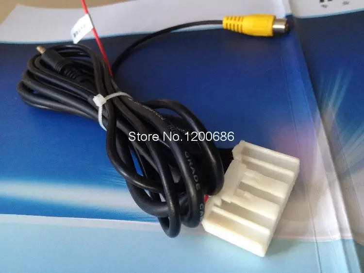 

CD AUX audio input wire reverse video wire harness for Subaru Outback color single disc