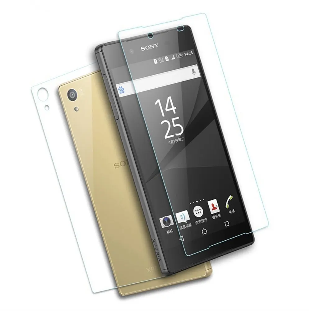 Переднее+ заднее 9H 0,26 мм закаленное стекло для sony Xperia Z Z1 Z2 Z3 Z4 Z5 Compact Premium M4 Aqua M5 защитная пленка Sklo
