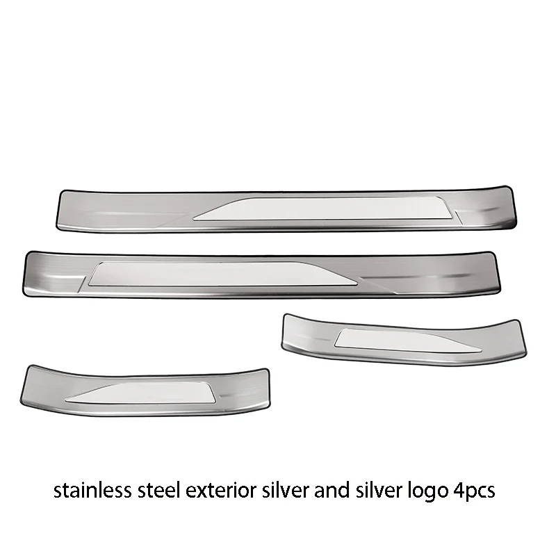 exterior silver 4pcs Порога модификации специальный Добро пожаловать защита педали плиты внешней двери педаль украшения для Lexus UX200 UX250h UX260h - Цвет: exterior silver 4pcs