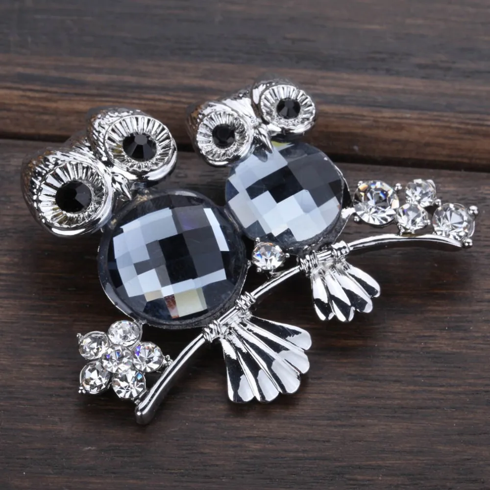 Брошь попугай рождественские подарки штифты корсажа Две совы булавки костюм