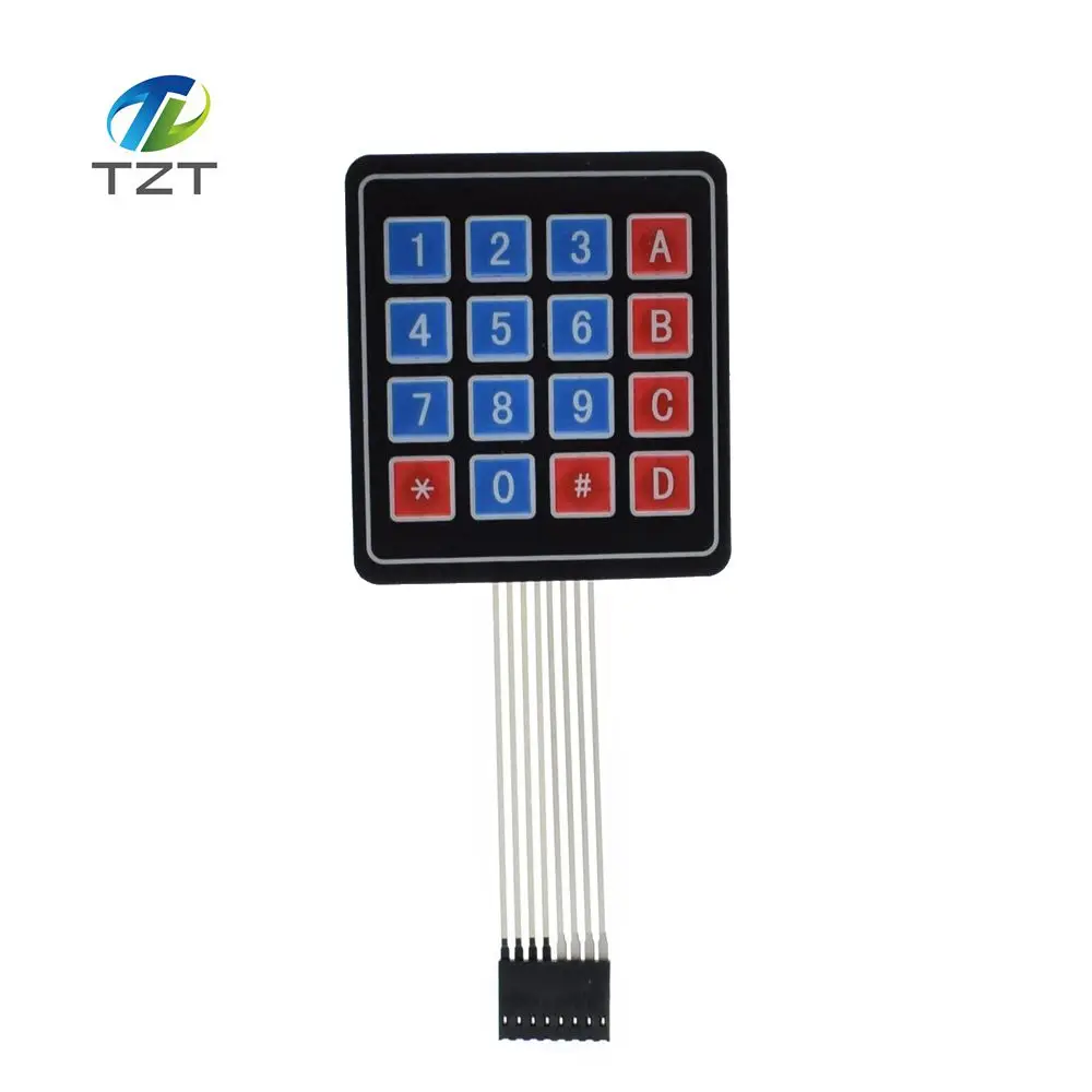 1 шт. 16 клавиш 4x4 мембранная переключаемая клавиатура 4 4*4 матричная | Электронные