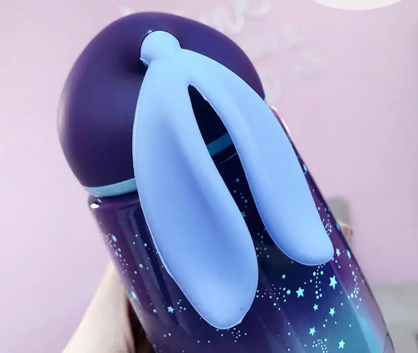 320 мл My thermos bottle Милая бутылочка с изображением кролика Вакуумная чашка герметичная креативная стакан посуда для напитков молочный подарок для детей