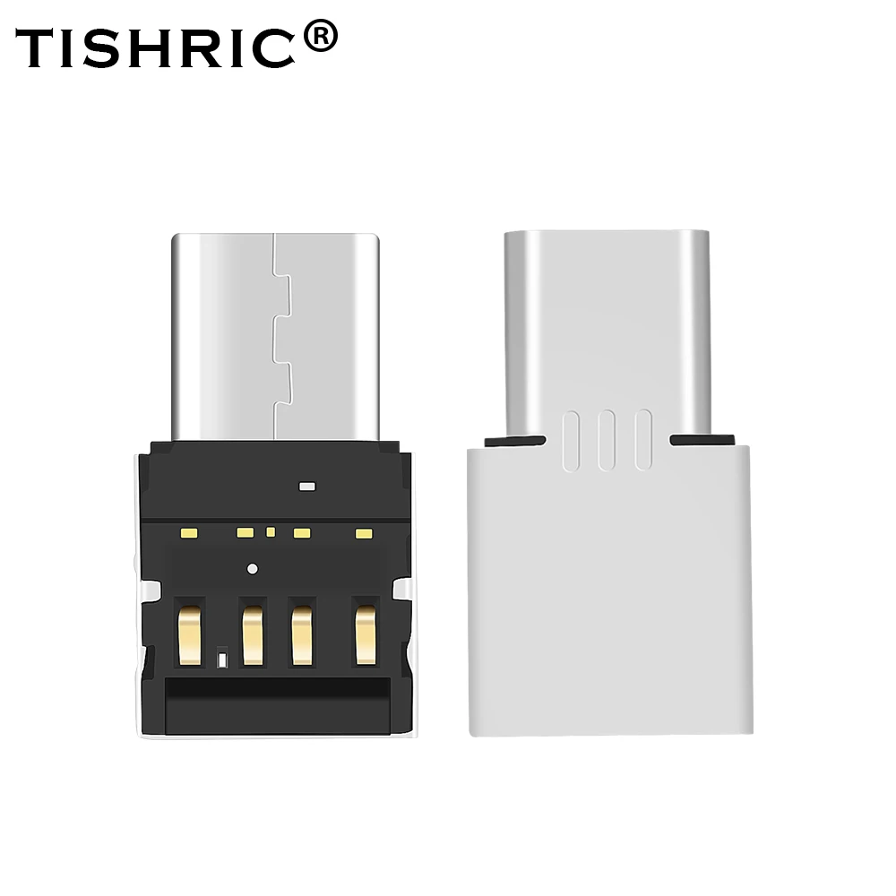 TISHRIC 10 шт. OTG Type C микро USB адаптер зарядный преобразователь данных кабель для мыши