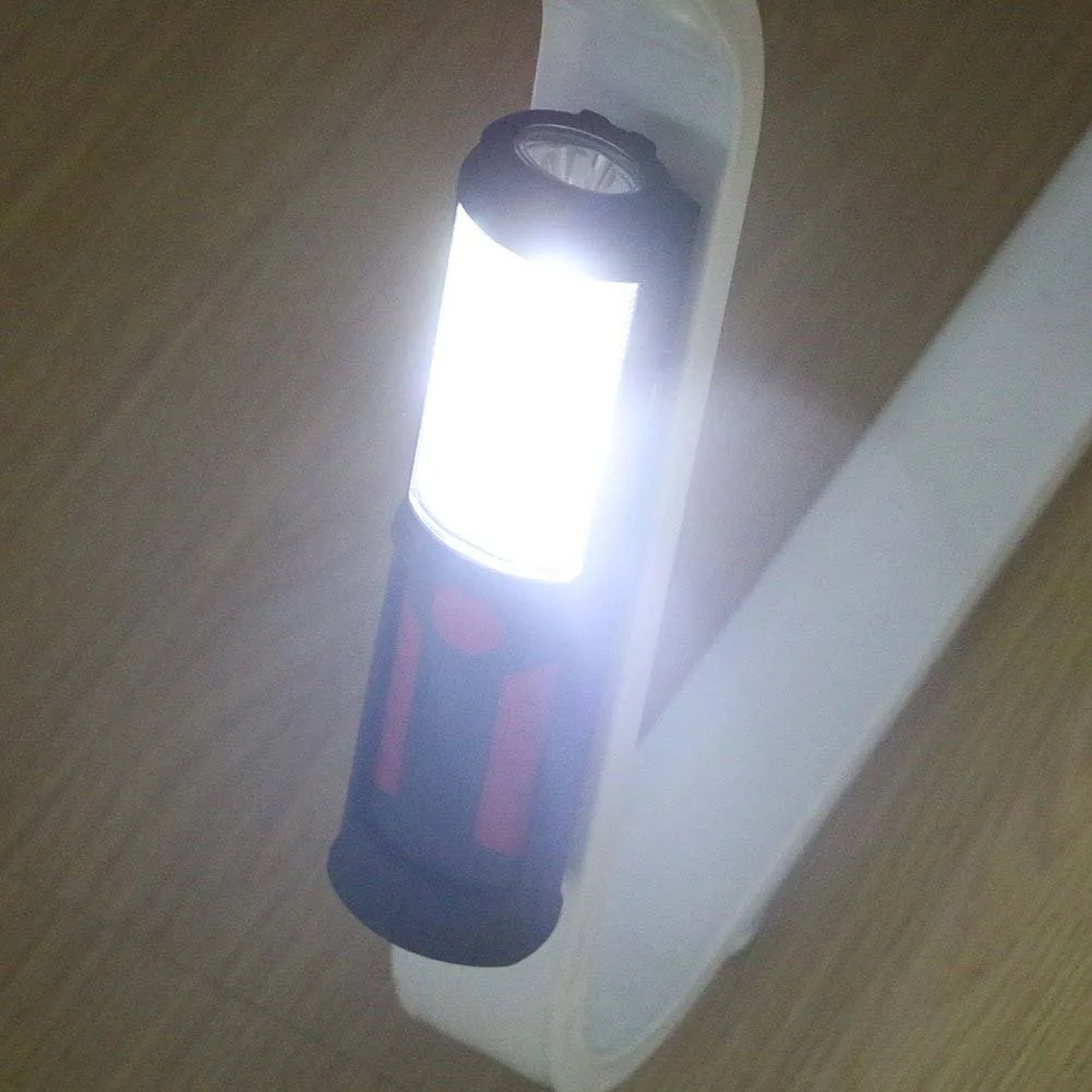 Наружная USB перезаряжаемая лампа COB светодиодная вспышка рабочий Магнитный