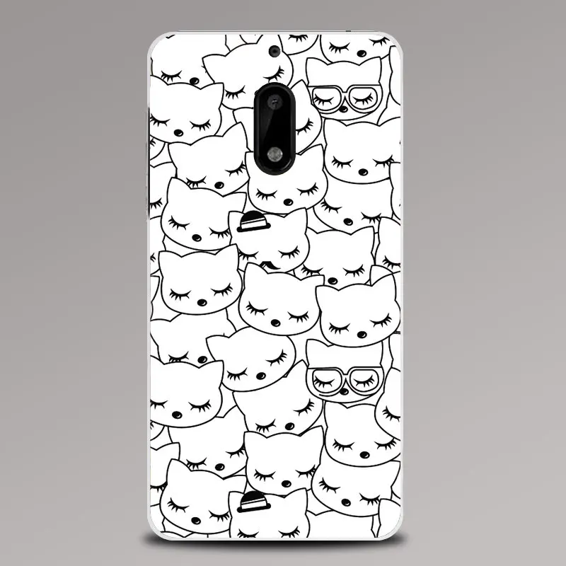 Чехол для телефона Nokia 6 твердый пластиковый чехол на заднюю панель мультяшный