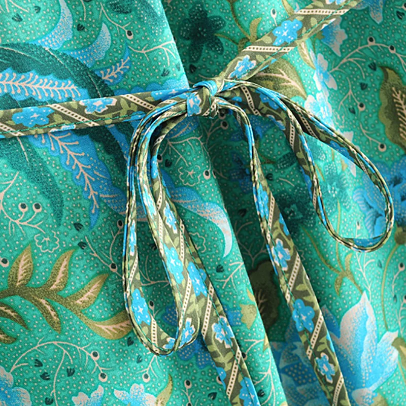 Женские винтажные платья до колена с v-образным вырезом и кружевным принтом в