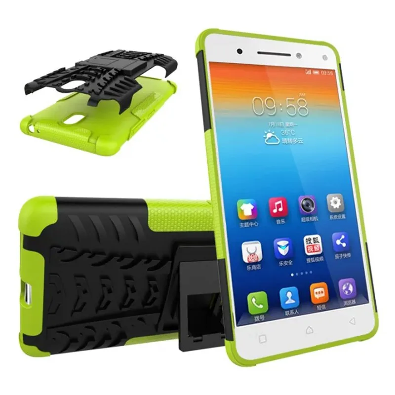 For Vibe S1 shell skin Mix Color TPU&PC Plastic Dual Armor Hybrid case with Stand Lenovo Cover |