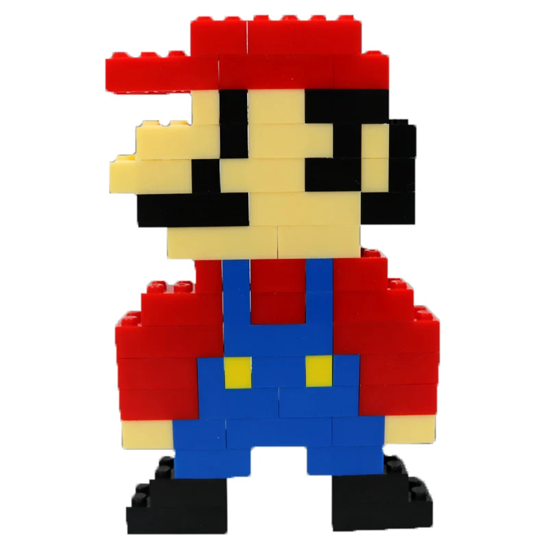 Мультяшные блоки подарки Зеленый ABS пластик заклинание большие детские