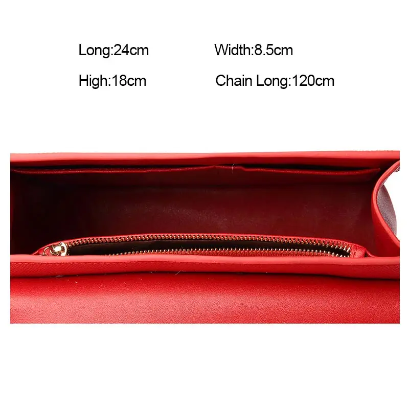 Fashion Handbags 2018 New Portable Shoulder Messenger Bag Small Square Cowhide Lock Casual Solid Brands Color Bags For Women | Багаж и