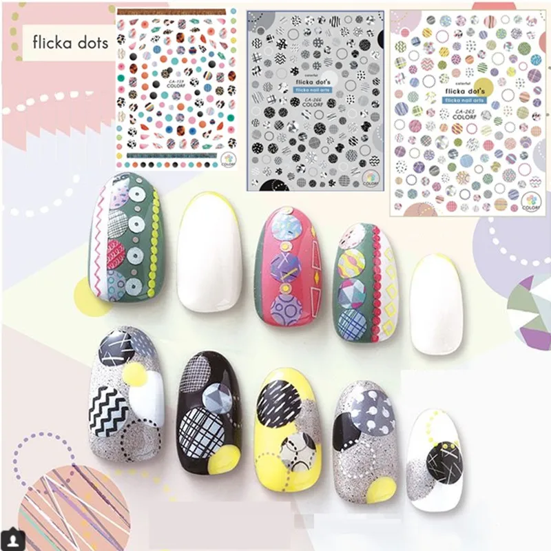 CA-209-210-224-245 Ретро цветок стикеры 3D на ногти nail Art Наклейка шаблон diy ногтей инструмент украшения