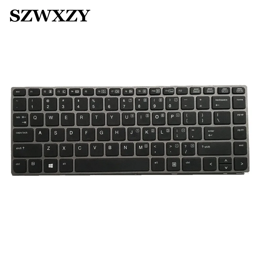Клавиатура для ноутбука HP EliteBook Folio 9470M 9470 9480 9480M US без рамки подсветки точки 702843