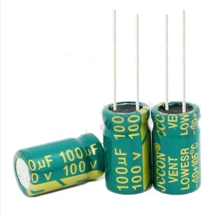 Высокочастотный с украшением в виде кристаллов 100 мкФ 100 мкФ 100 v 100 v 100 мкФ 100 мкФ 100 v Размеры: 10X17 мм лучшее качество; Новинка; оригинальная Зап