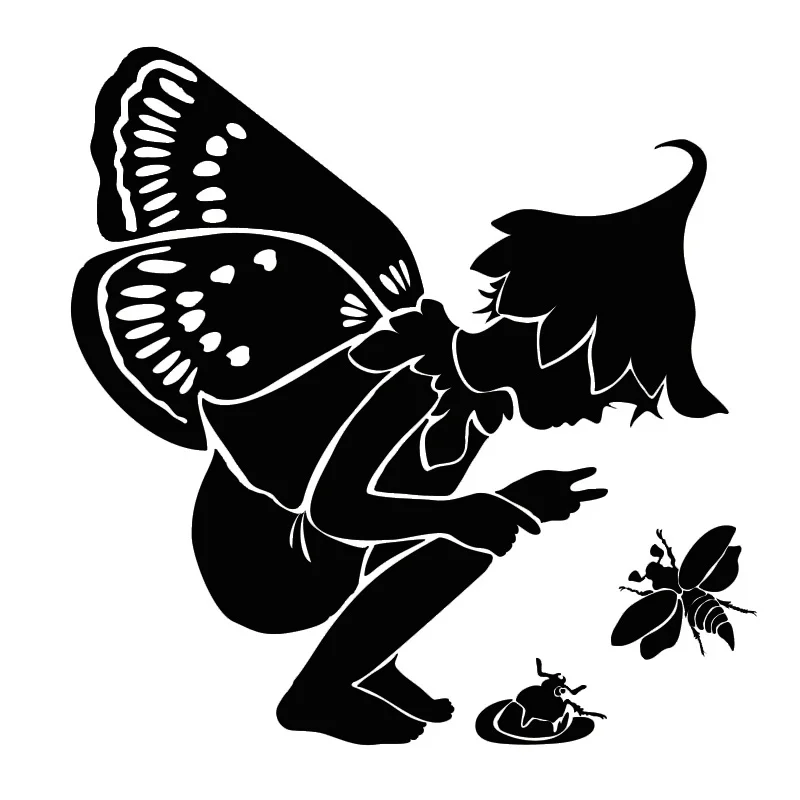 Голая нога сказочные и насекомые наклейка на стену детская комната Настенный