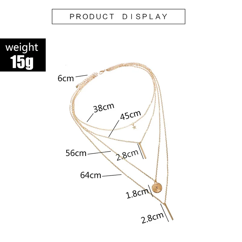 Ожерелье-Крест для женщин цепочка из сплава с кристаллами тремя рожками |