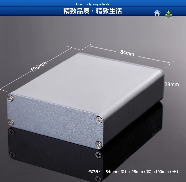 Алюминиевый корпус 2018 печатной платы индивидуальная обработка алюминиевый